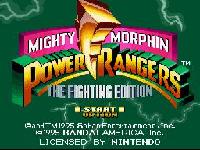 une photo d'Ã©cran de Mighty Morphin Power Rangers Fighting Edition sur Nintendo Super Nes